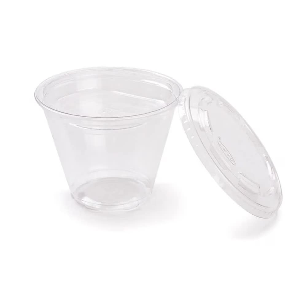 Clear Round Deli Pot With Separate Lid