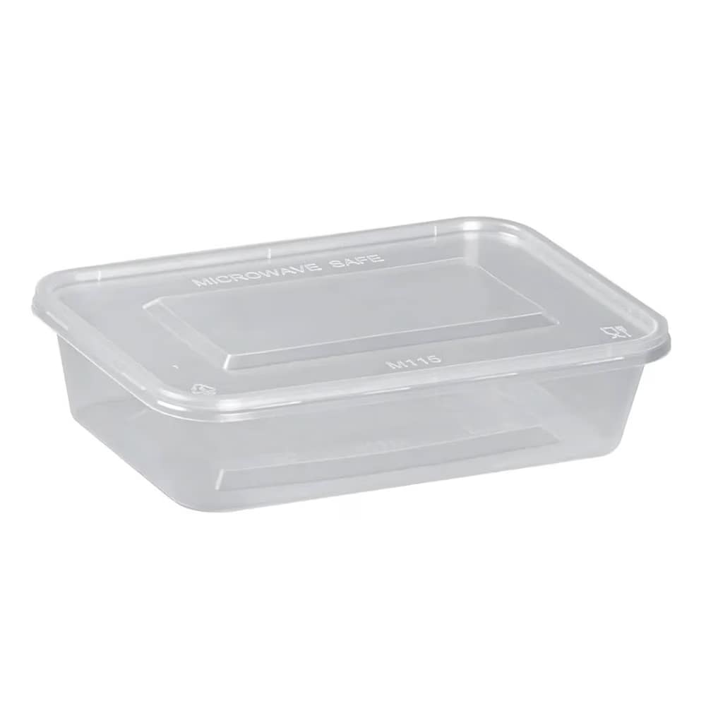 Rectangular Microwavable Tubs & Lids