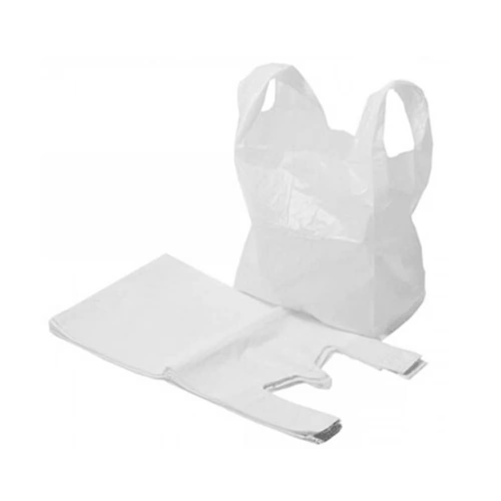 White Vest Style Carrier Bags