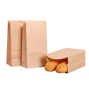 Block Bottom Sos Brown Paper Bag