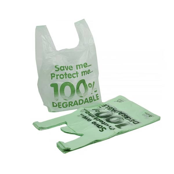 Degradable Vest Style Carrier Bags